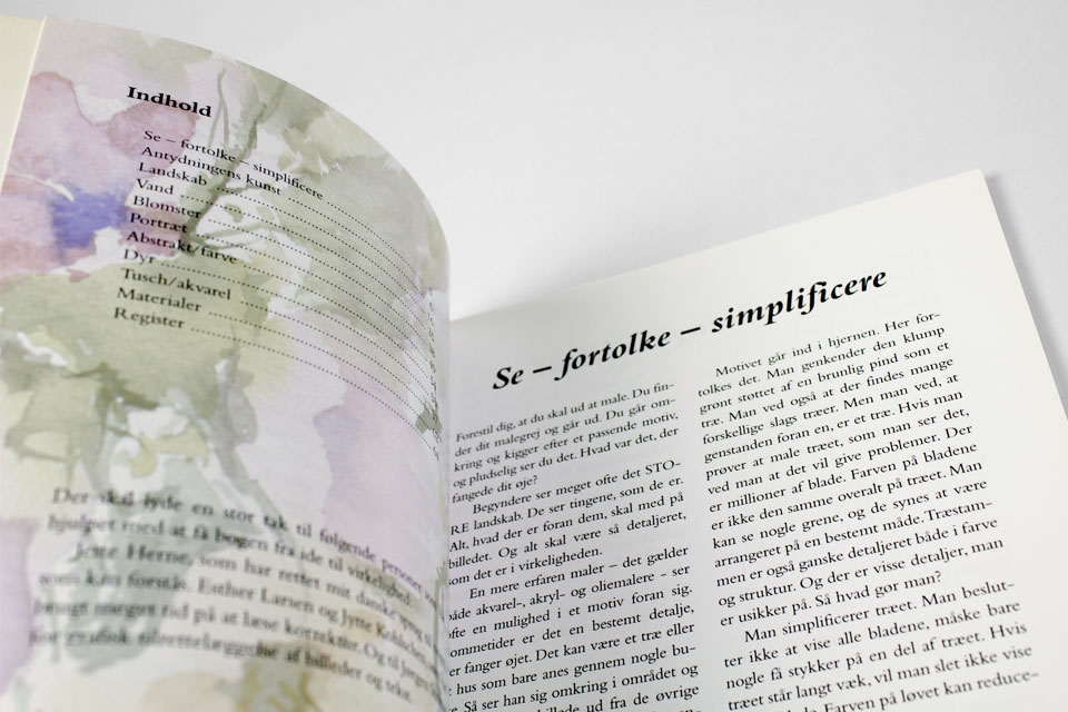 Forside - At male lette akvareller