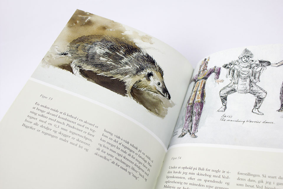 Layout til bogen - Akvareller