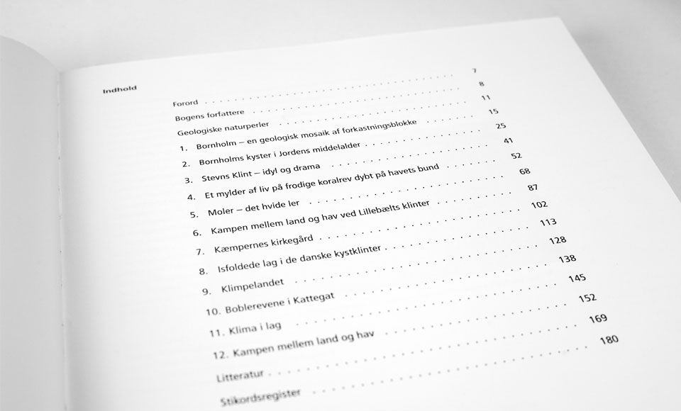 Design af bogen geologiske naturperler